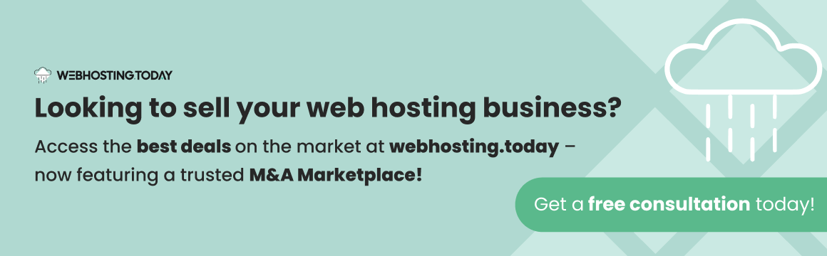 M&A Marketplace For Web Hosting Companies at webhosting.today