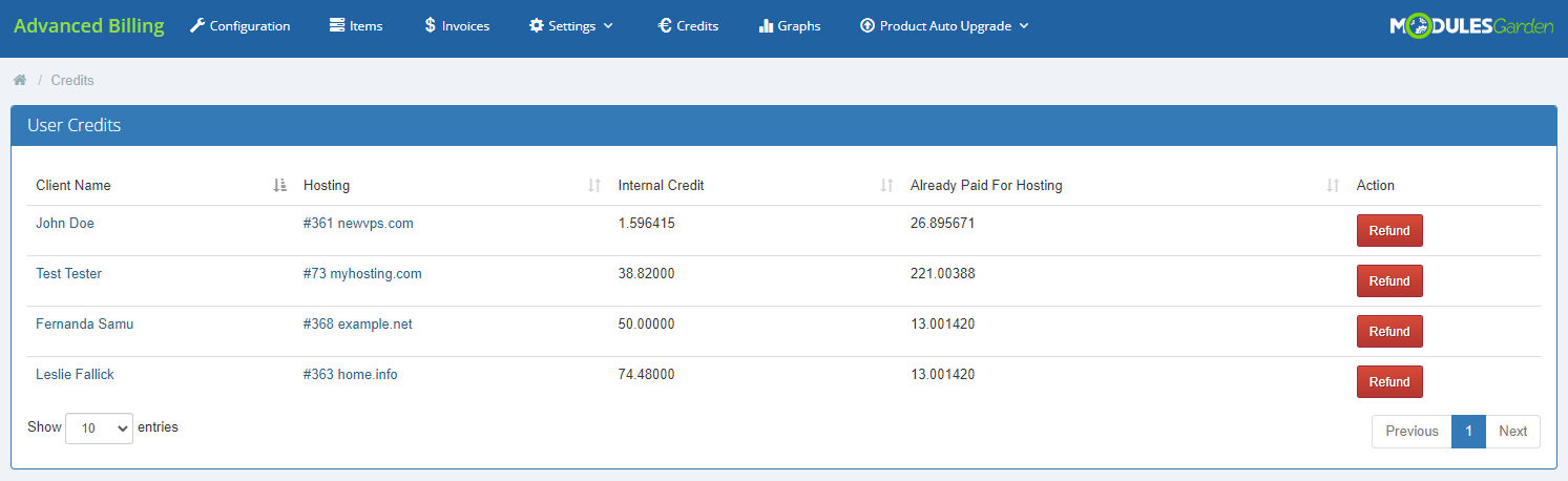 Advanced Billing For WHMCS: Module Screenshot 25