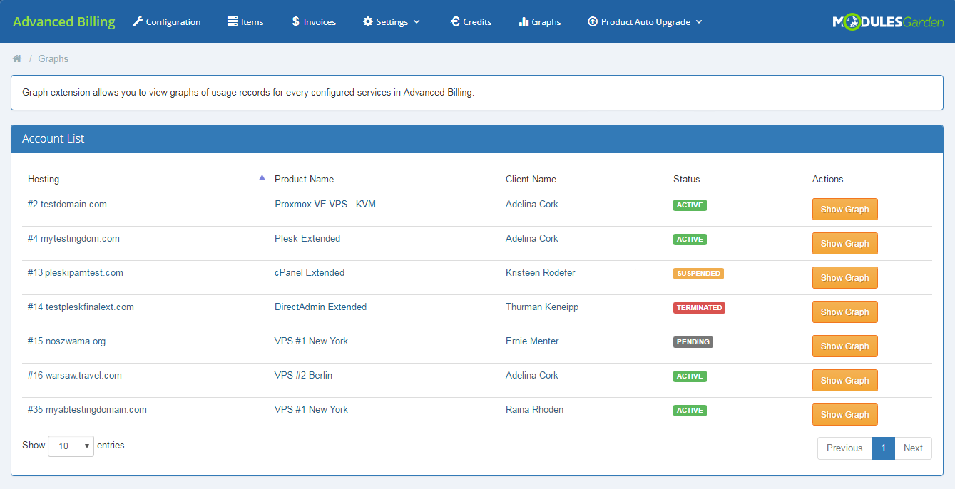 Advanced Billing For WHMCS: Module Screenshot 26