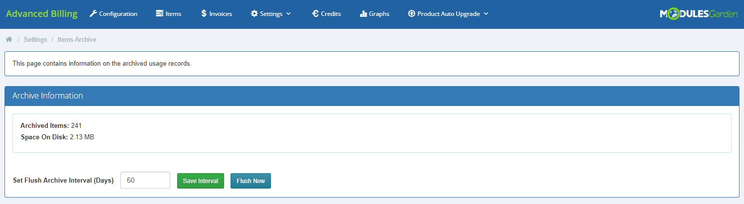 Advanced Billing For WHMCS: Module Screenshot 28