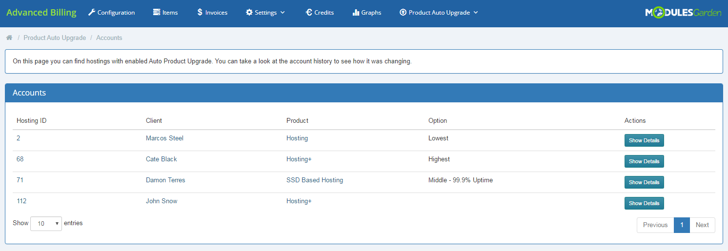 Advanced Billing For WHMCS: Module Screenshot 36