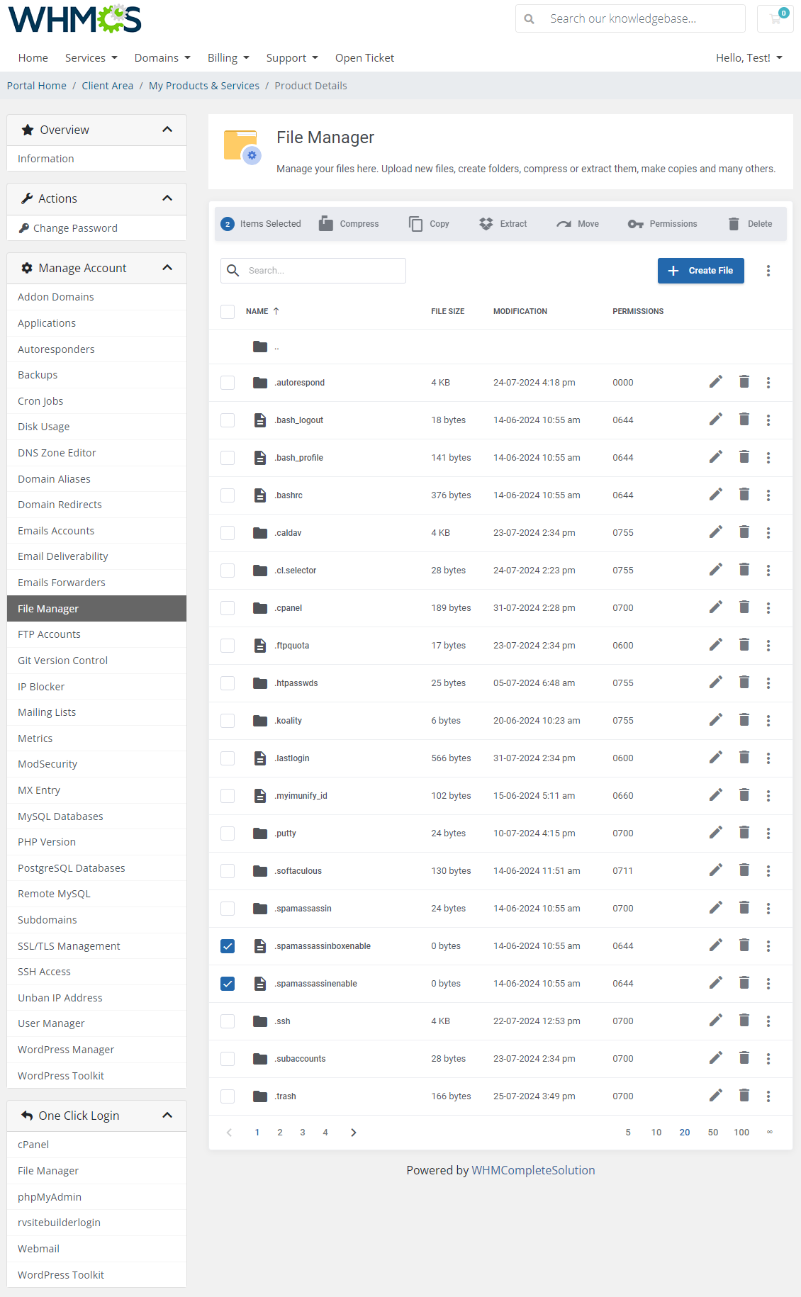 cPanel Extended For WHMCS: Module Screenshot 16