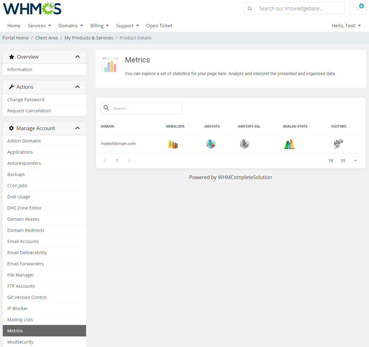 cPanel Extended For WHMCS: Module Screenshot 21