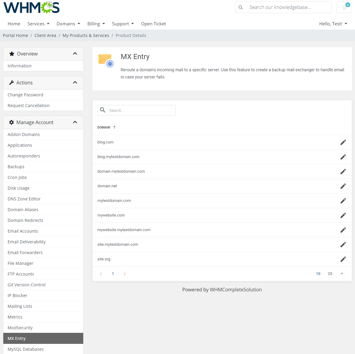 cPanel Extended For WHMCS: Module Screenshot 23