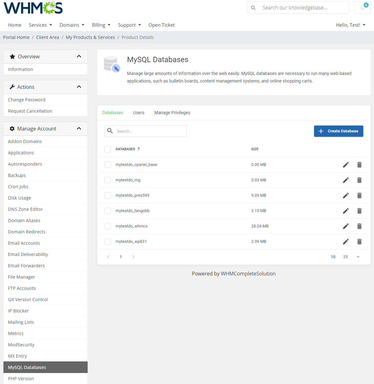 cPanel Extended For WHMCS: Module Screenshot 24