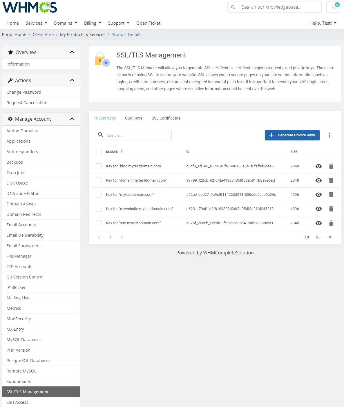 cPanel Extended For WHMCS: Module Screenshot 29