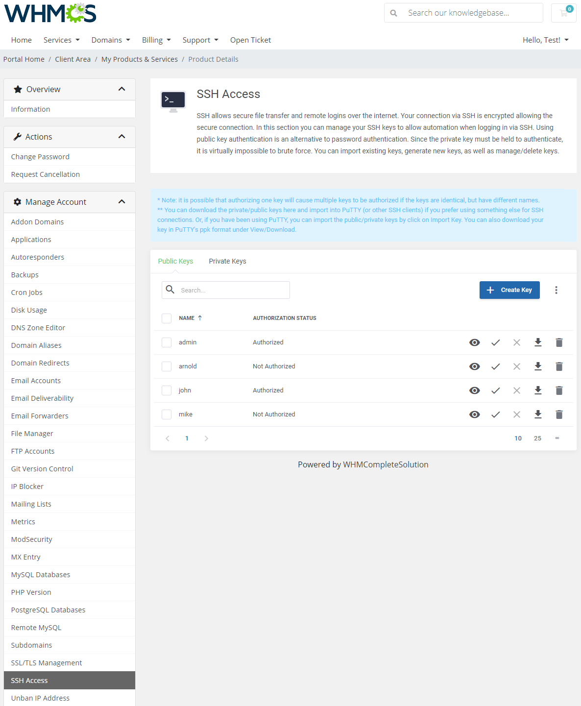 cPanel Extended For WHMCS: Module Screenshot 30