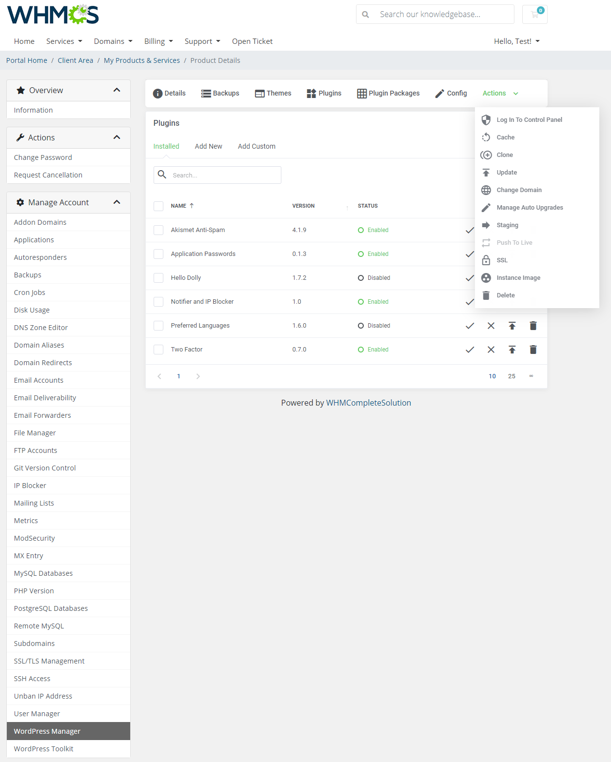 cPanel Extended For WHMCS: Module Screenshot 36