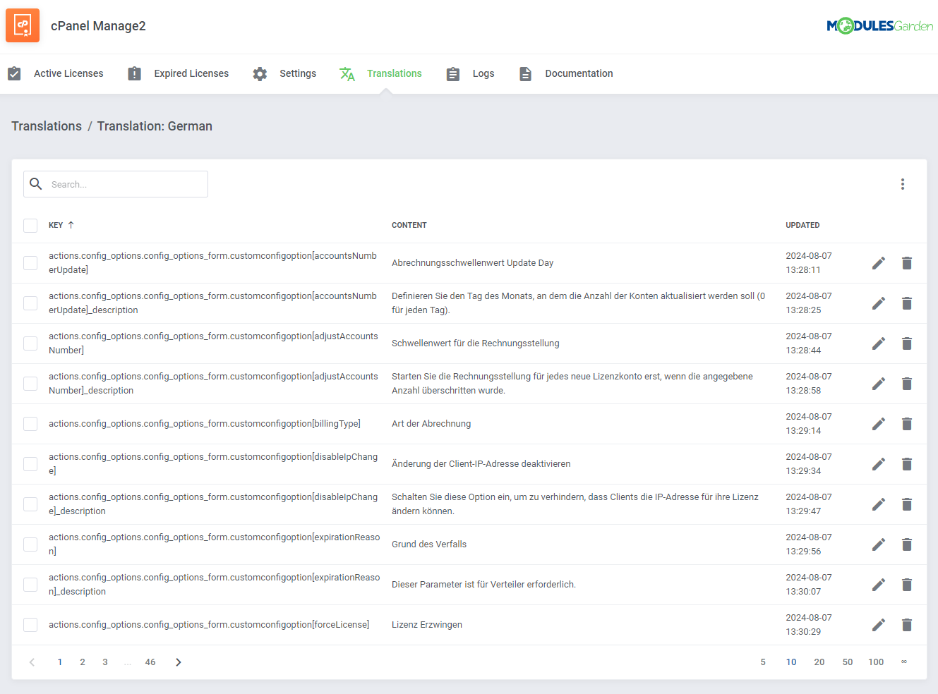 cPanel Manage2 For WHMCS: Module Screenshot 9