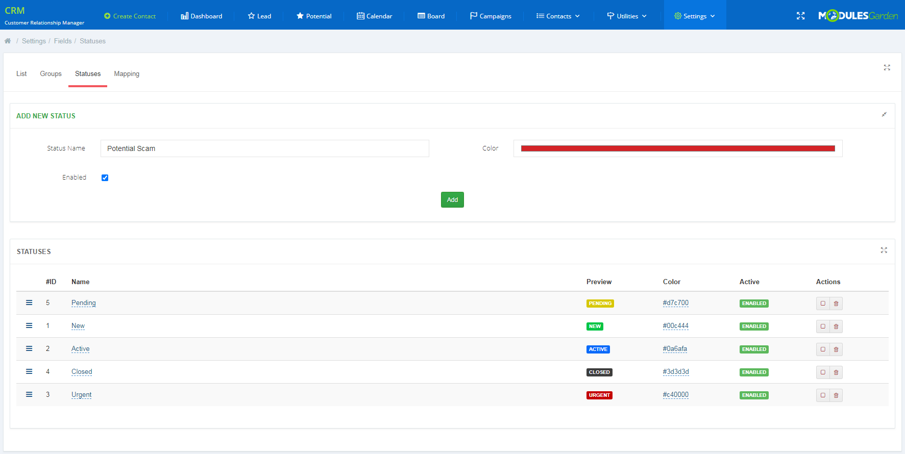 CRM For WHMCS: Module Screenshot 22