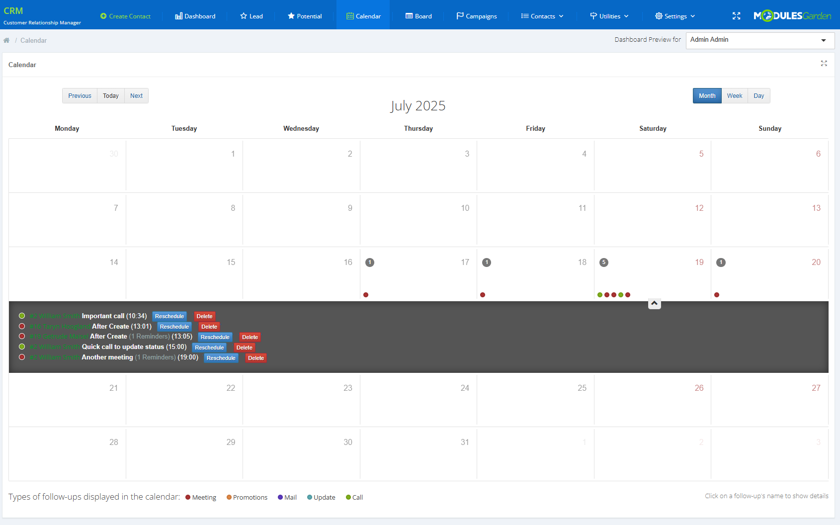 CRM For WHMCS: Module Screenshot 7