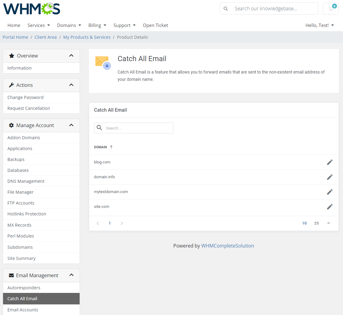 DirectAdmin Extended For WHMCS: Module Screenshot 20