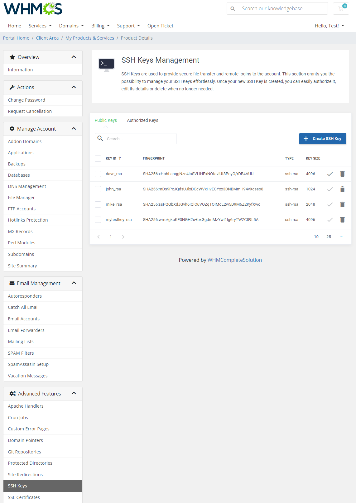 DirectAdmin Extended For WHMCS: Module Screenshot 36