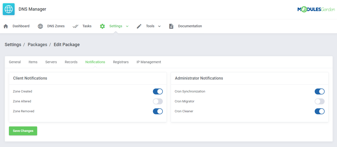 DNS Manager For WHMCS: Module Screenshot 29