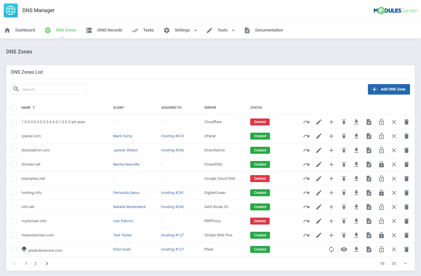 DNS Manager For WHMCS: Module Screenshot 16