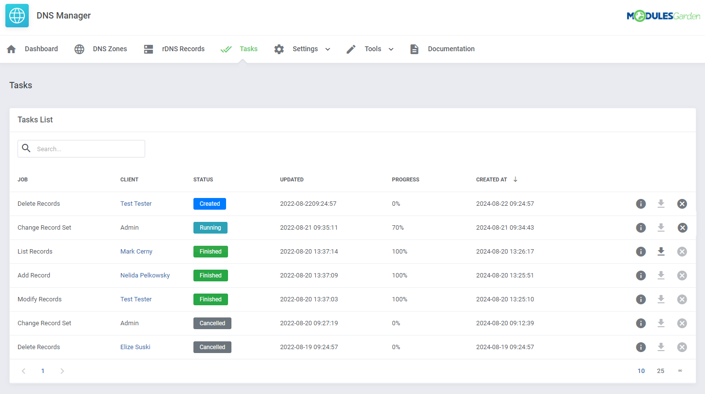 DNS Manager For WHMCS: Module Screenshot 21