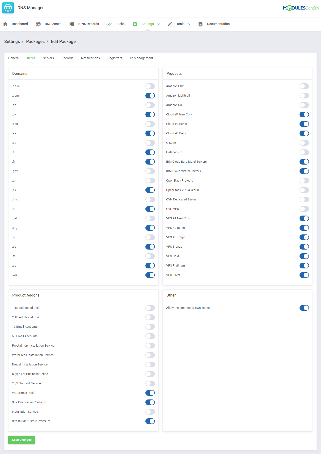 DNS Manager For WHMCS: Module Screenshot 27