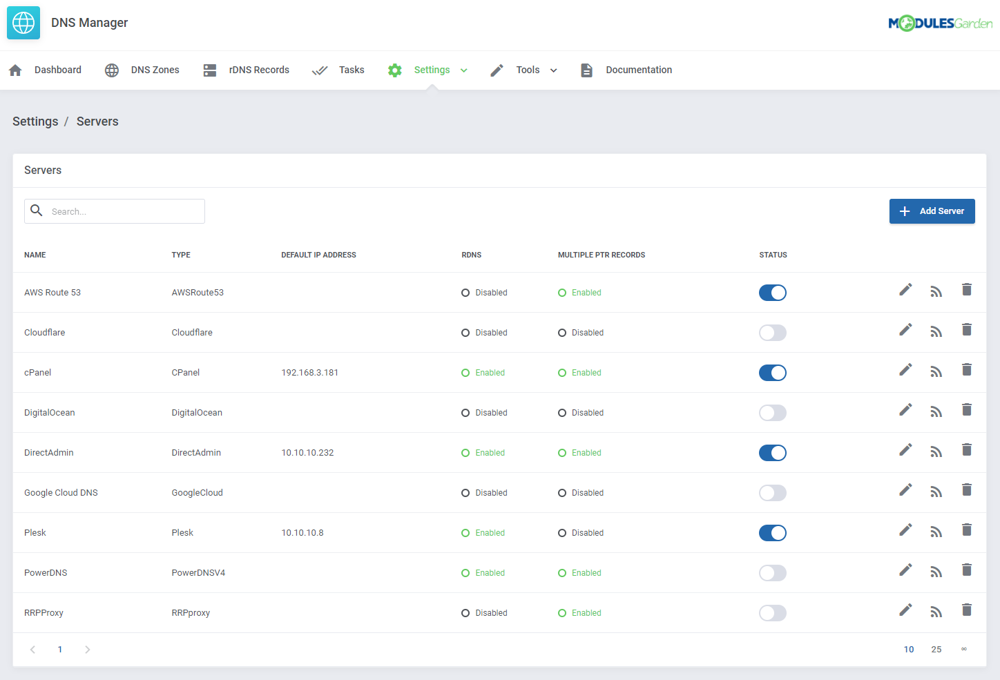 DNS Manager For WHMCS: Module Screenshot 33