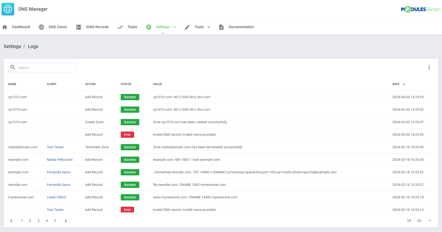 DNS Manager For WHMCS: Module Screenshot 39