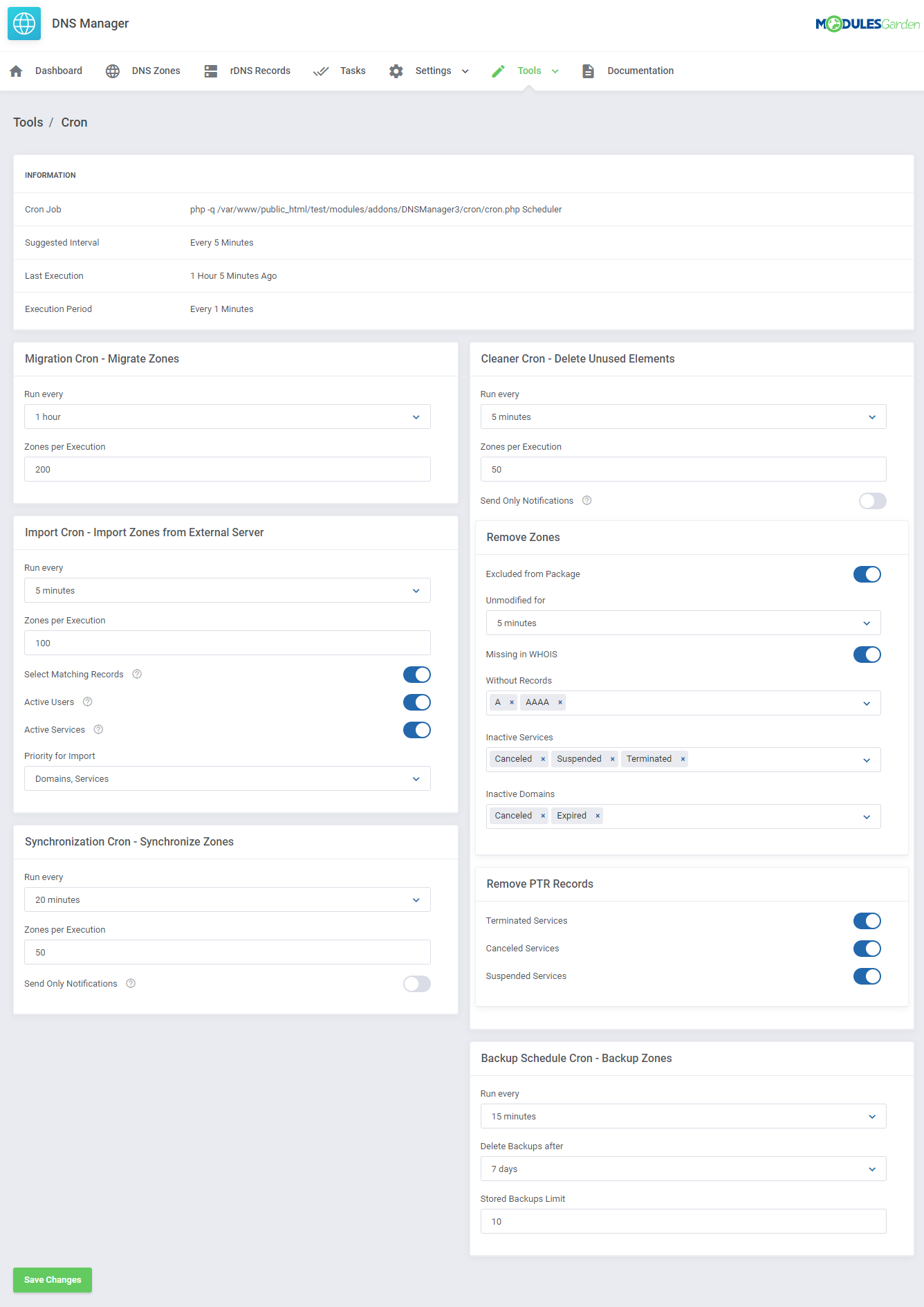 DNS Manager For WHMCS: Module Screenshot 40