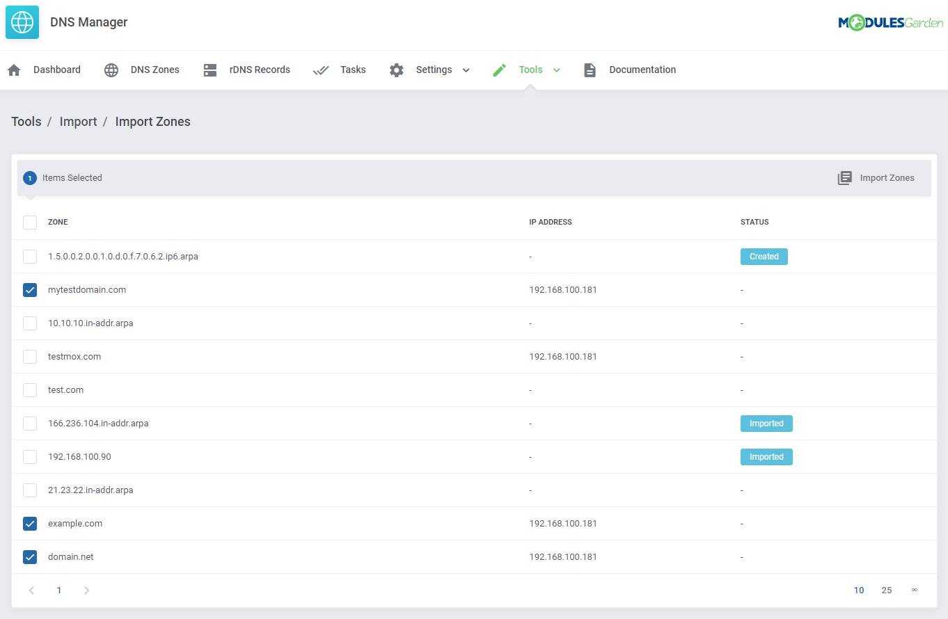 DNS Manager For WHMCS: Module Screenshot 43
