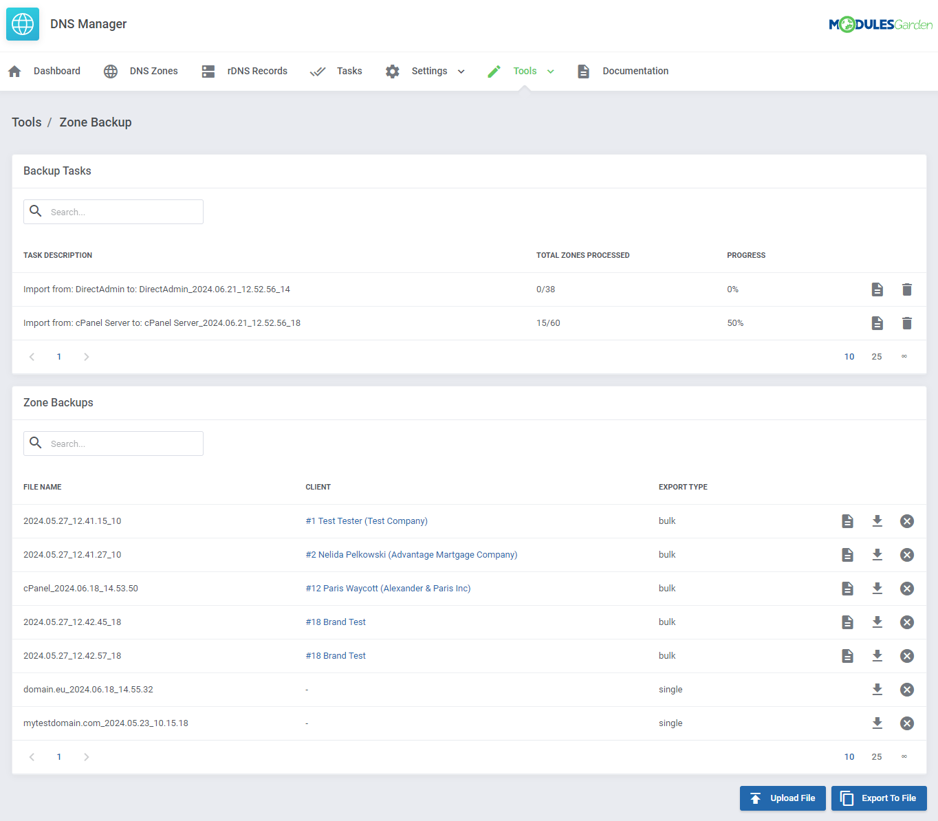 DNS Manager For WHMCS: Module Screenshot 44