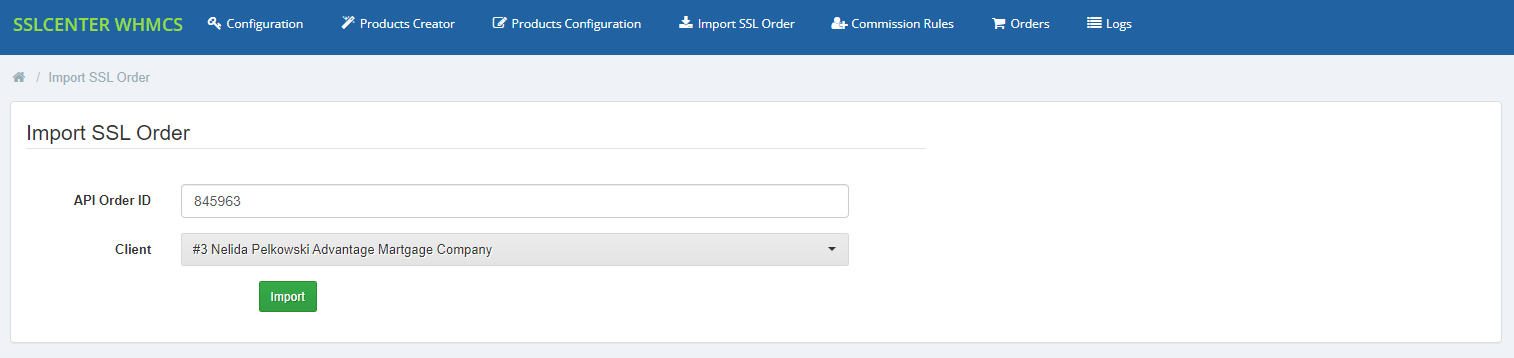 GoGetSSL For WHMCS: Module Screenshot 13