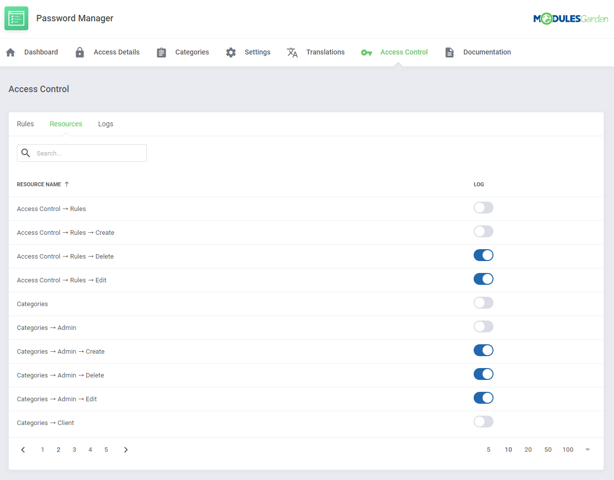 Password Manager For WHMCS: Module Screenshot 29