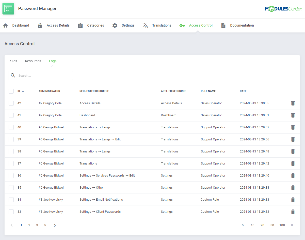 Password Manager For WHMCS: Module Screenshot 30