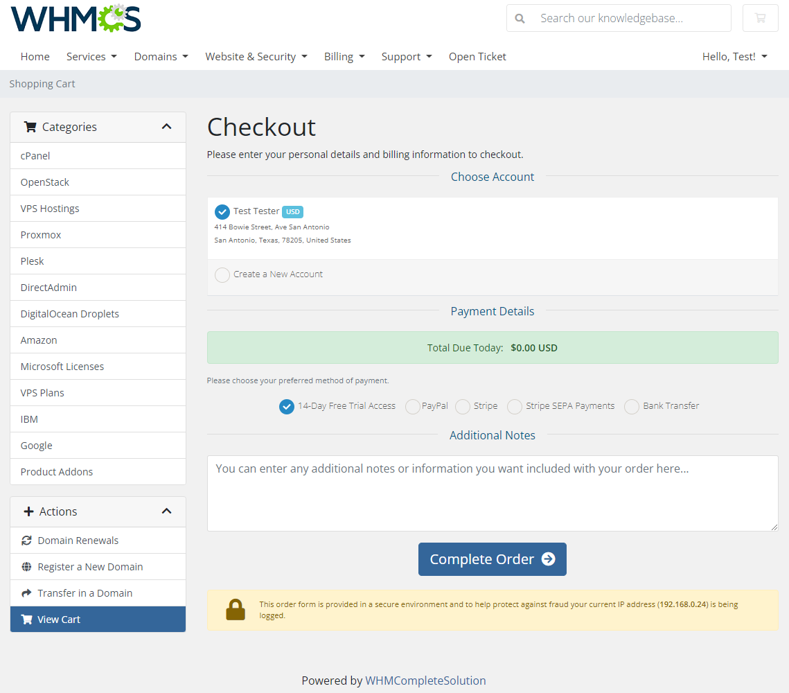 Product Free Trial Manager For WHMCS: Module Screenshot 4
