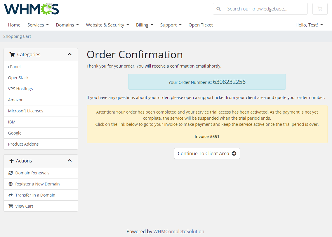 Product Free Trial Manager For WHMCS: Module Screenshot 5