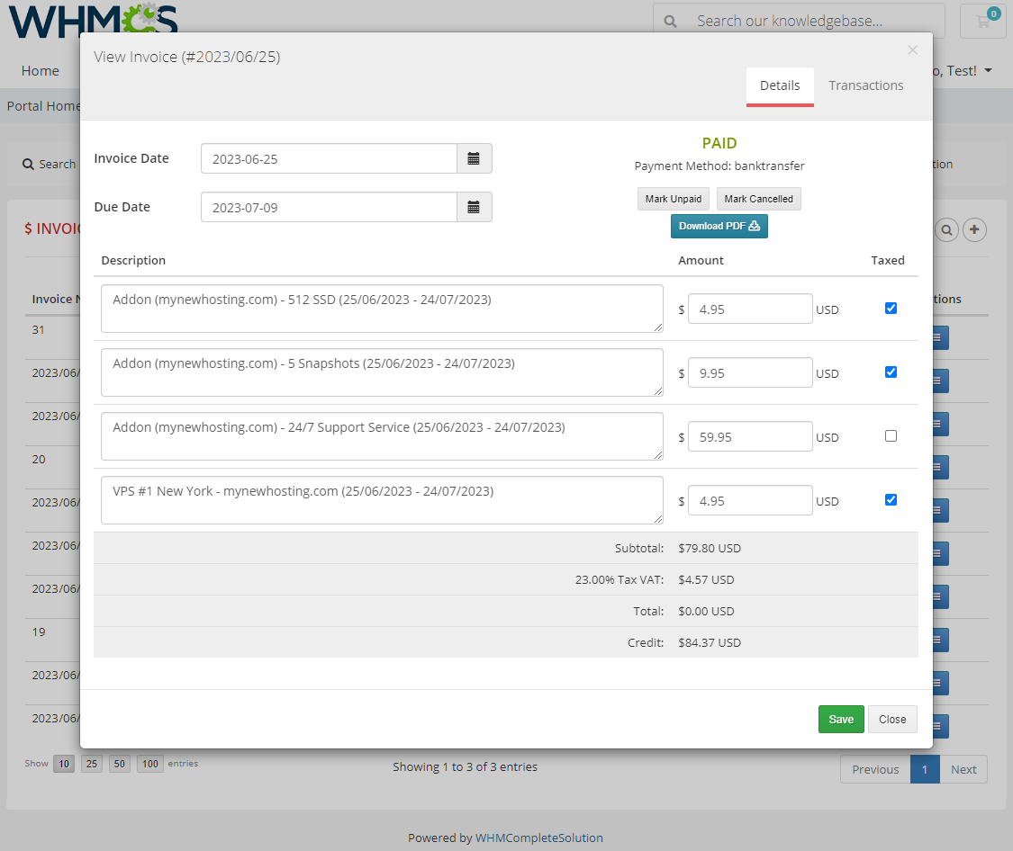 Resellers Center For WHMCS: Module Screenshot 21