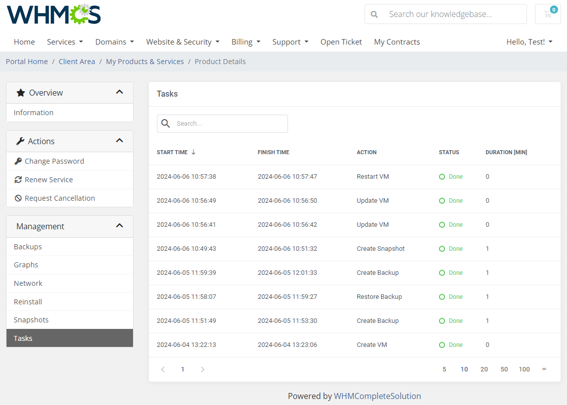 SolusVM 2 VPS & Cloud For WHMCS: Module Screenshot 10