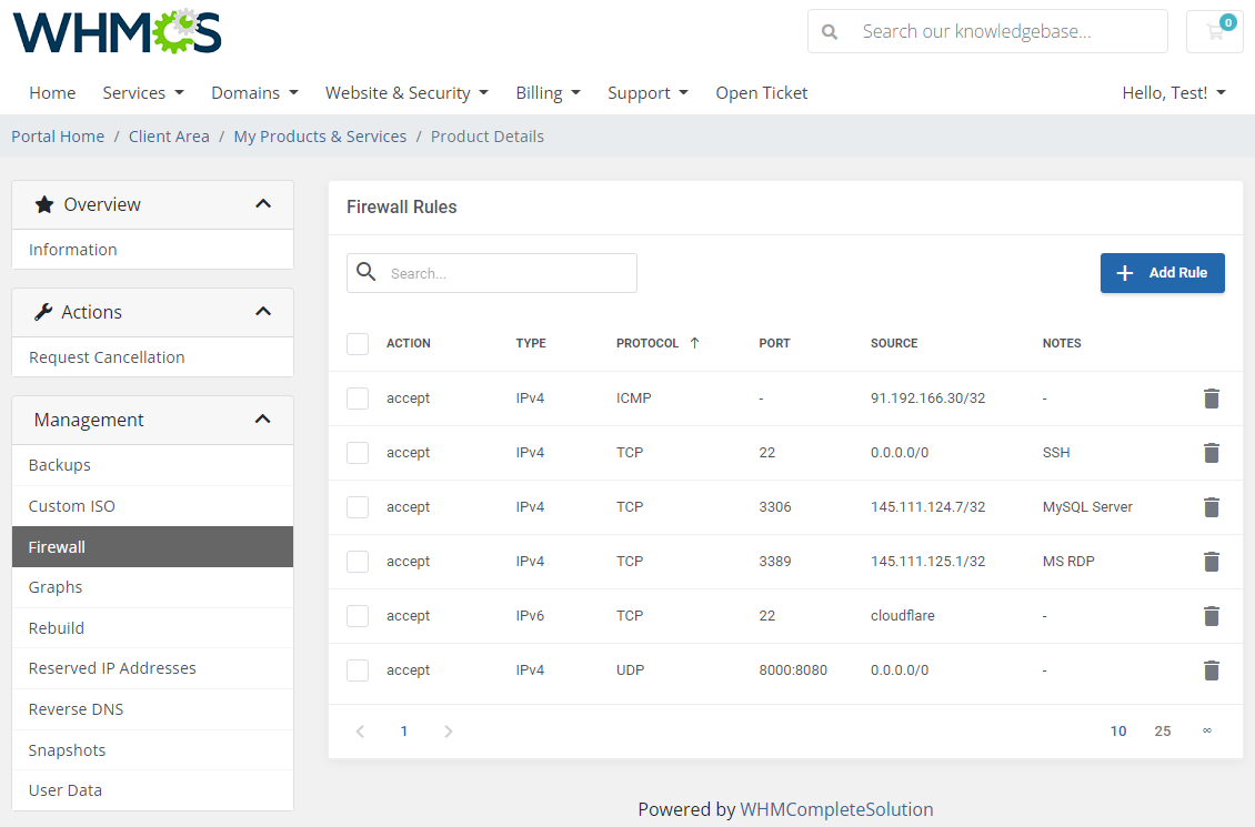 Vultr VPS For WHMCS: Module Screenshot 5