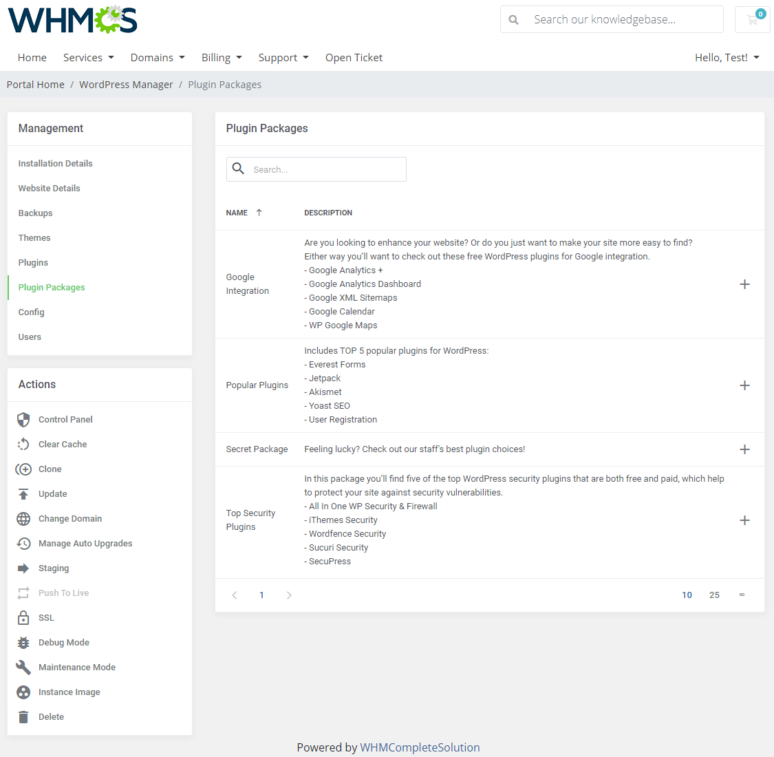 WordPress Manager For WHMCS: Module Screenshot 23