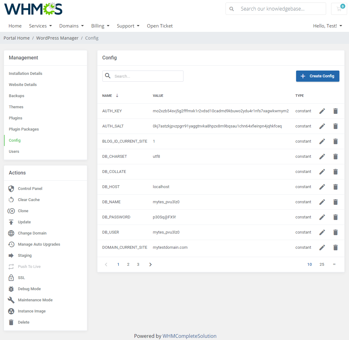 WordPress Manager For WHMCS: Module Screenshot 24