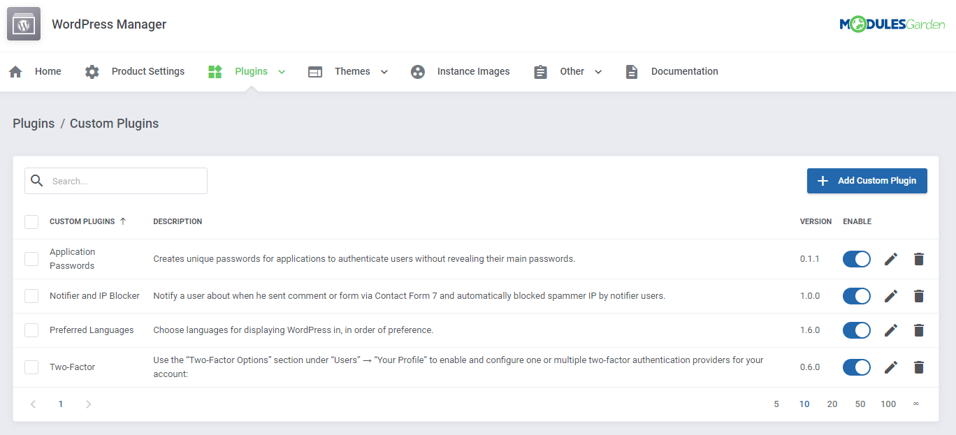 WordPress Manager For WHMCS: Module Screenshot 37