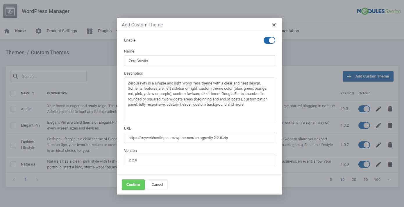 WordPress Manager For WHMCS: Module Screenshot 43