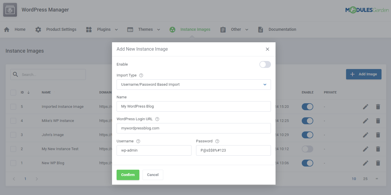 WordPress Manager For WHMCS: Module Screenshot 45