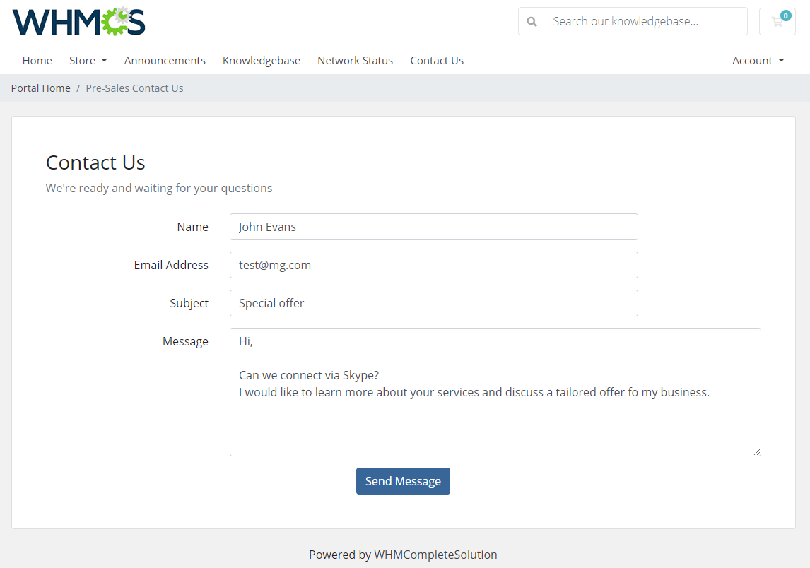 Zendesk For WHMCS: Module Screenshot 5