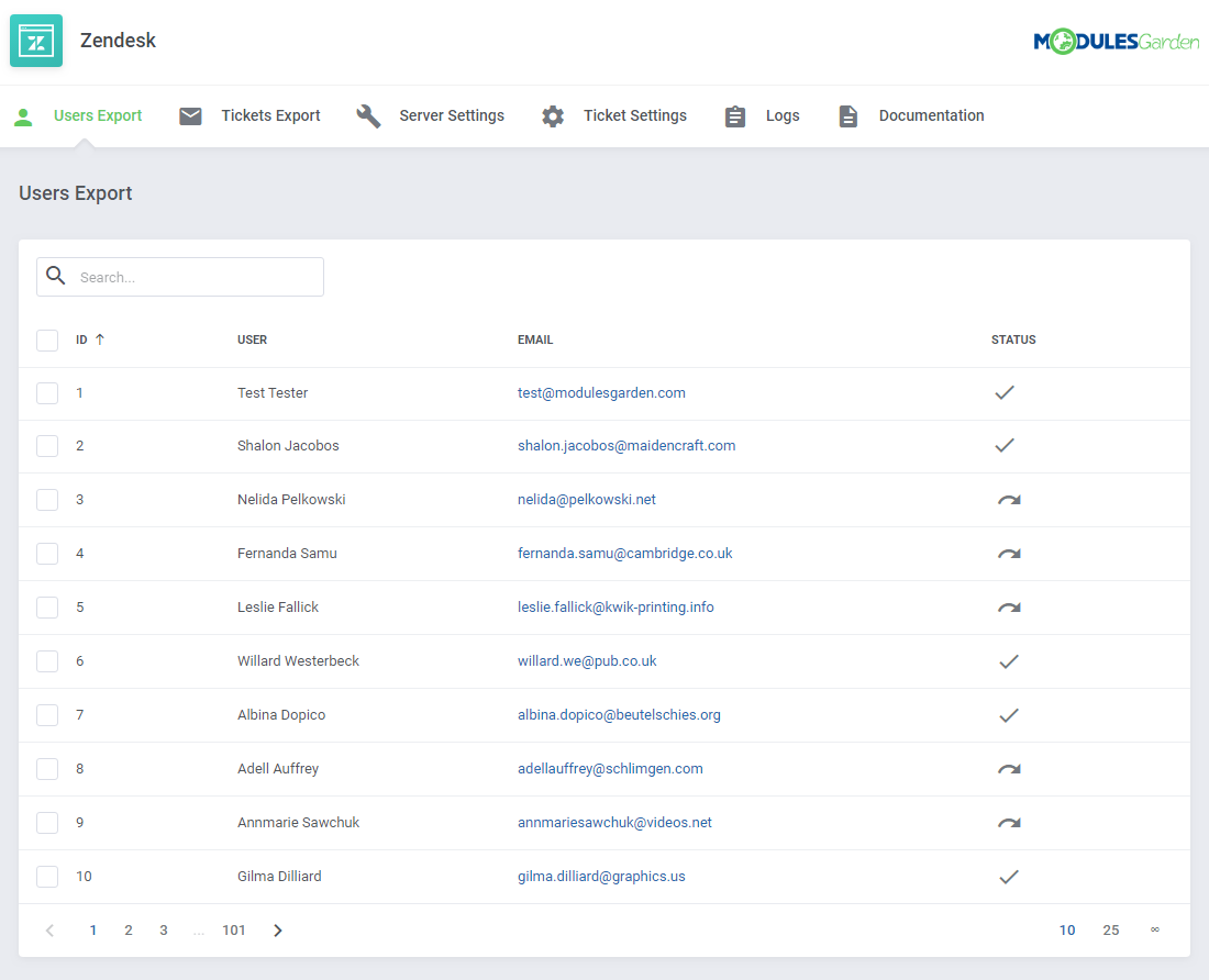 Zendesk For WHMCS: Module Screenshot 6